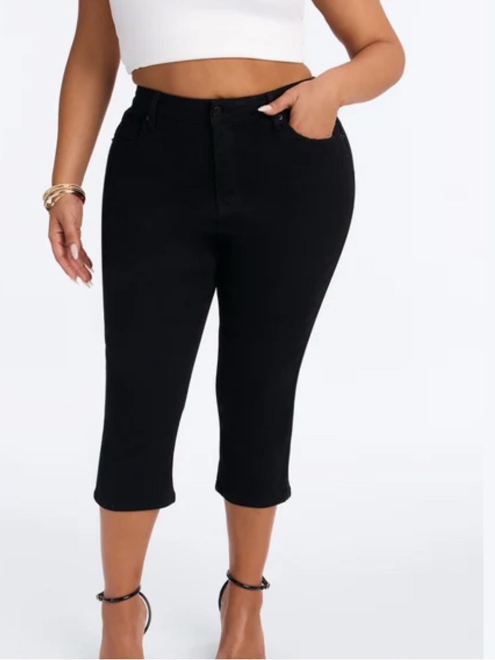 Charter Club Black Cropped Ankle Jeans